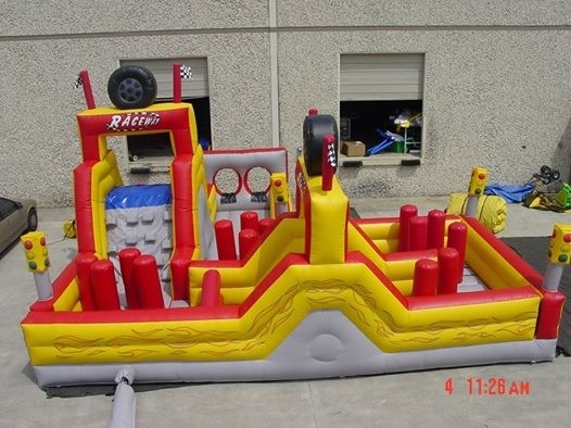 parque combinado de salto inflável do jogo da corrediça do curso de obstáculo do castelo do leão-de-chácara do PVC de 0.55mm