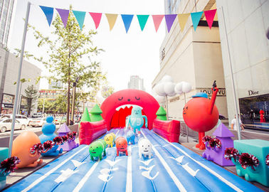 Corrediça de água tropical dos brinquedos infláveis gigantes exteriores para o adulto, categoria comercial