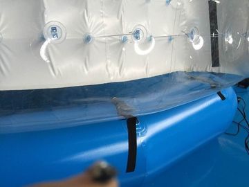 Encerado branco do PVC da barraca inflável semi transparente da bolha/barraca inflável da jarda