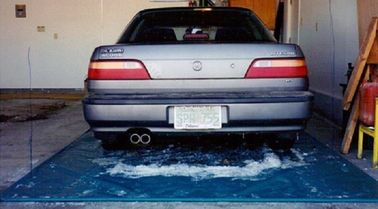 Salve o meio ambiente Tapete de contenção de água de garagem para lavagem de carros e sistema de recuperação de água inflável para lavagem de carros