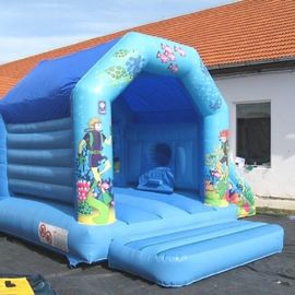 Casa de salto inflável do mundo azul do mar congelada para o partido das crianças