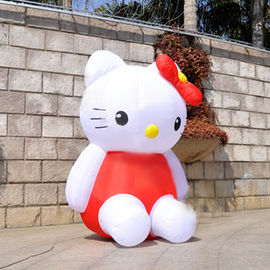 Bonito personalize Hello Kitty inflável para a propaganda, ponto dobro do Tripple