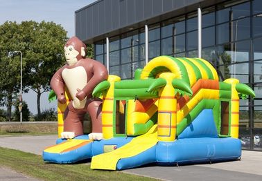 Casa Bouncy inflável personalizada combinado inflável do macaco de Multiplay