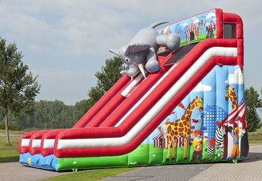 Corrediça seca de Infatable do grande elefante inflável comercial da corrediça do circo