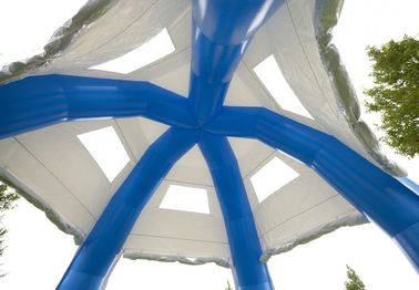 PVC inflável da prova da água da barraca da grande abóbada azul da categoria de Comercial para anunciar