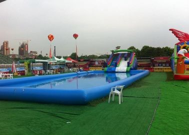 Grande piscina inflável azul das crianças com corrediça para associações de Inground