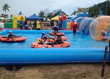 Grande piscina inflável azul das crianças com corrediça para associações de Inground