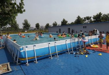 Associação feita sob encomenda da armação de aço do grande grupo da piscina do quadro do metal do verão para o feriado