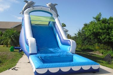 Jogue corrediças de água infláveis para crianças/a corrediça de água inflável associação do golfinho
