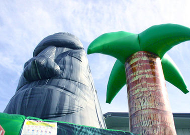 Jogos de partido de escalada 28ft infláveis temáticos da parede da ilha de Tiki grandes