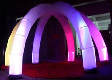 Arco inflável da decoração do clube atrativo com luz em mudança do diodo emissor de luz