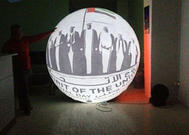 O partido interno conduziu inflável redondo da bola da iluminação com impressão do logotipo