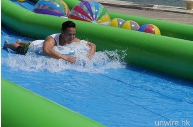 300 ar longo medidores de corrediça de água inflável gigante selada por um dia do divertimento da família