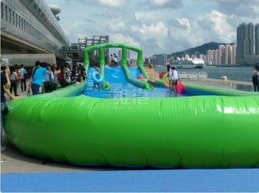 300 ar longo medidores de corrediça de água inflável gigante selada por um dia do divertimento da família