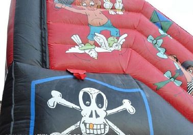 Corrediça inflável vermelha/do preto pirata de pirata do navio para o partido 30ft