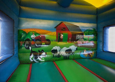 Casa inflável do salto do pátio grande com corrediça para adolescentes novos