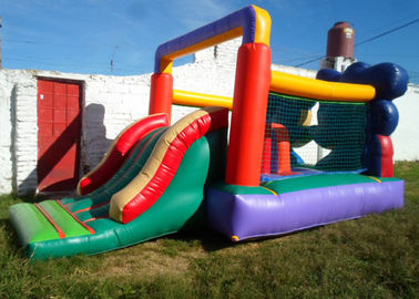 Leões-de-chácara combinados infláveis do partido Bouncy inflável maravilhoso do jogo com corrediça para crianças