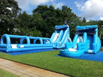 Das crianças infláveis enormes das corrediças de água da onda final casa do salto da corrediça de água do Kidwise