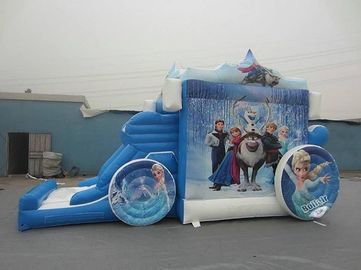 Princesa de surpresa Inflável Combinado de Frozon, leão-de-chácara inflável do transporte azul combinado