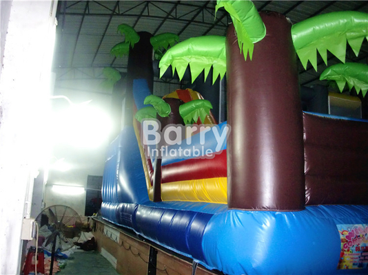Jogos combinados infláveis Tress Bouncy Castle Amusement Park de encerado