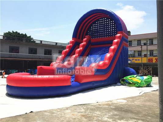 Corrediças de água infláveis do PVC dos adultos com piscina grande