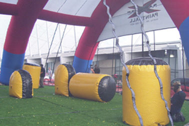 depósitos infláveis da etiqueta do laser do depósito do Paintball do ar do PVC de 0.9mm que disparam em jogos infláveis do esporte para o campo de jogos