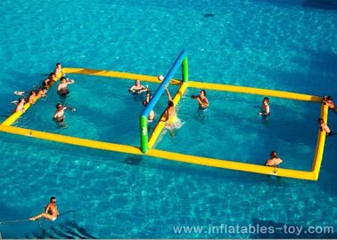 Campo inflável do voleibol da grande água dos jogos do esporte de Comercial para o evento da praia
