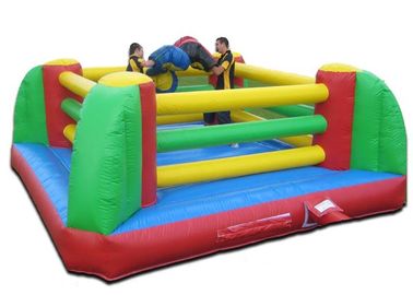 Anel de encaixotamento inflável das crianças infláveis super dos jogos do esporte com o terno para o divertimento