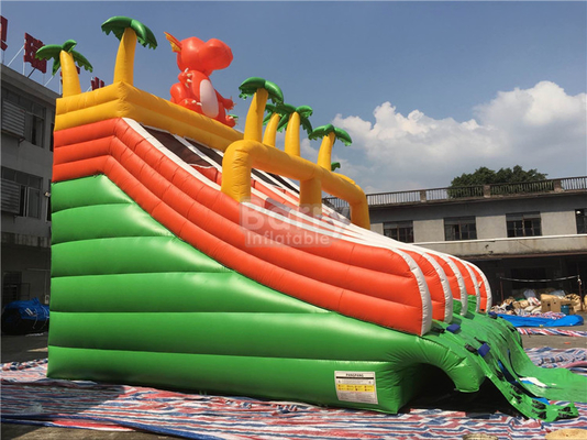 Corrediça de água inflável comercial do tema da selva da corrediça da associação com piscina