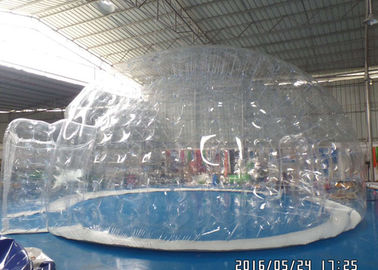 Barraca de acampamento inflável exterior da barraca clara transparente comercial da bolha com salas