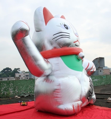 Produtos de publicidade infláveis ​​de PVC com 6 m de altura Fortune Cat Desenhos Animados Personalizados