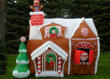 Casa inflável do Natal dos produtos da propaganda do salto feito sob encomenda para o festival do Natal
