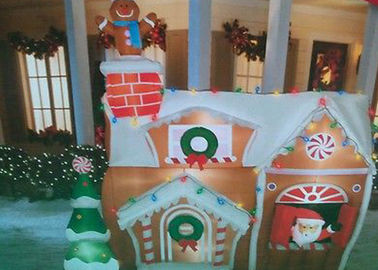 Casa inflável do Natal dos produtos da propaganda do salto feito sob encomenda para o festival do Natal