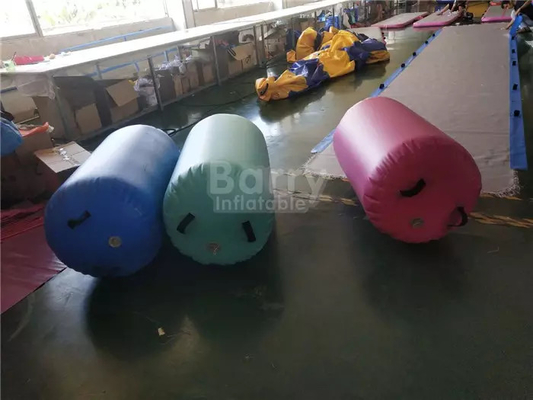 Barril de ar inflável feito à mão para treinamento de ginástica para crianças