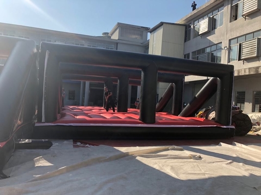 0,55 mm PVC ao ar livre inflável pista de obstáculos casa de salto à prova d'água