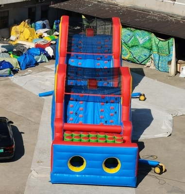 Casa inflável colorida do salto do curso de obstáculo 5k do PVC para crianças e adultos