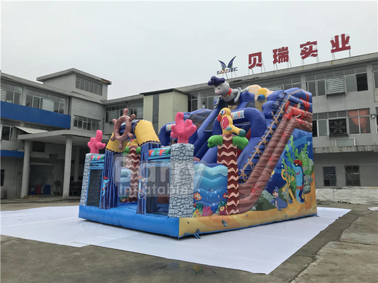 do mundo exterior comercial do mar do leão-de-chácara do PVC de 0.55mm as crianças infláveis deslizam brinquedos