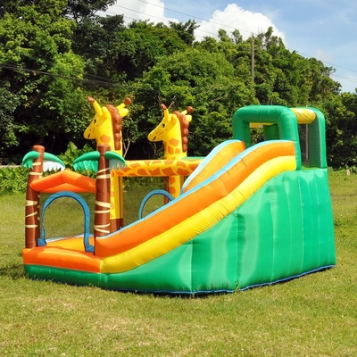 parque de diversões inflável de salto dos cervos do castelo do trampolim inflável do PVC de 0.55mm