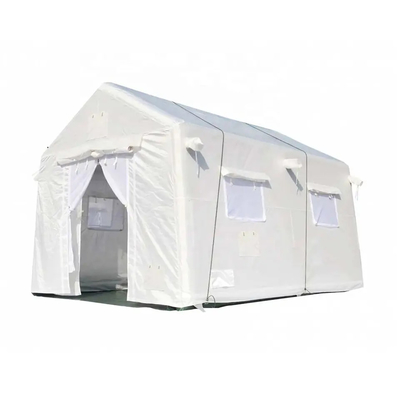Barraca inflável de acampamento branca apertada dos primeiros socorros do ar para o tamanho personalizado abrigo