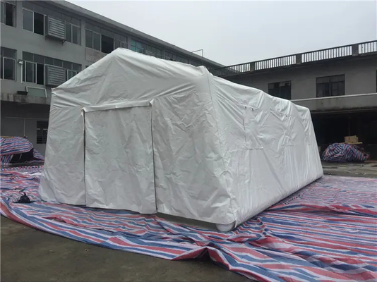 Barraca inflável de acampamento branca apertada dos primeiros socorros do ar para o tamanho personalizado abrigo