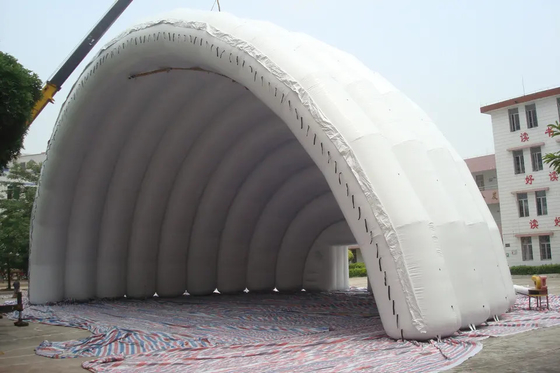 Ponto triplo dobro da grande barraca inflável exterior da tampa da fase do evento flexível