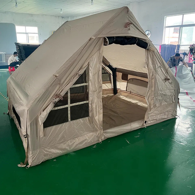 Barraca móvel do curso da pessoa inflável rápida de Polo 4 do ar do algodão da casa da barraca de acampamento da abertura