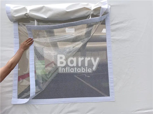 Impressão de tela de seda branca personalizada da cor da barraca inflável do abrigo do hospital