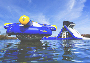 Do parque inflável da água da Ilha Wake parque inflável azul durável do Aqua para o mar