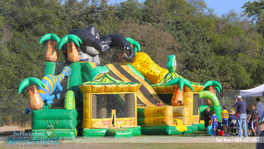 O castelo Bouncy das crianças combinados infláveis de King Kong do gigante com corrediça