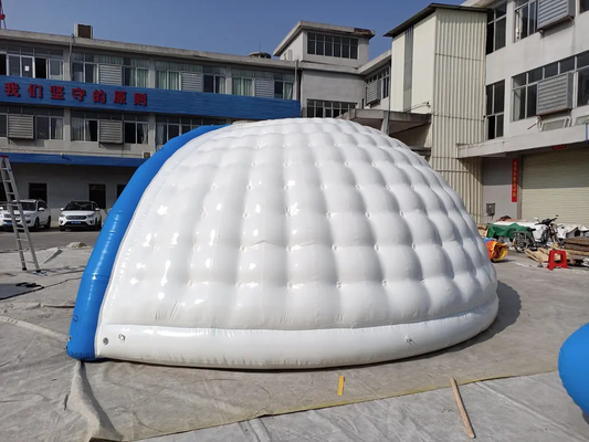 Digitas que imprimem a barraca de acampamento inflável feita sob encomenda apertada do iglu do ar da barraca do iglu da explosão