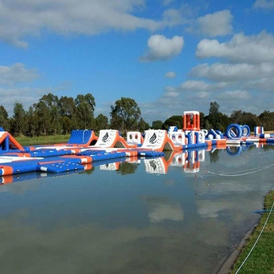 PVC que flutua UV de Aqua Park Floating Obstacle Course do parque inflável da água anti