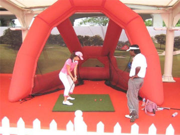Os jogos infláveis dos esportes de encerado do PVC Golf o alvo da rede/golfe/a gaiola prática do golfe