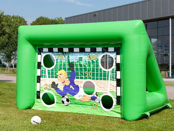 O Portable inflável exterior dos jogos dos esportes caçoa o objetivo inflável do futebol do futebol