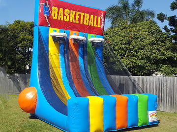 0,55 aros de basquetebol infláveis gigantes dos jogos interativos infláveis de encerado do PVC